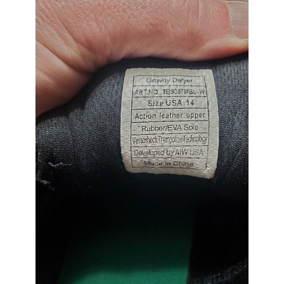 G Defy Men's Leather Sneakers Size 14 Gravity Defying Black Leather Comfort - Picture 15 of 15